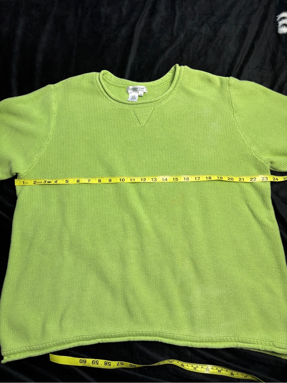 Women’s Coldwater Creek Lime Green Crewneck Sweater